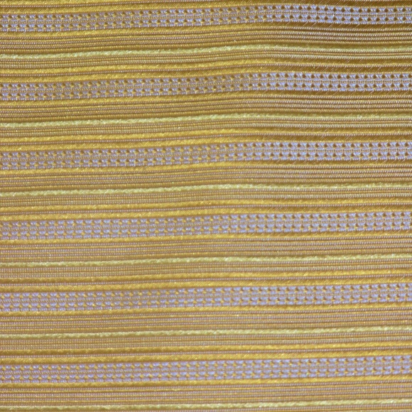 Byron Camiceria Roma Yellow Horizontal Stripe Wide Silk Tie - Picture 3 of 5